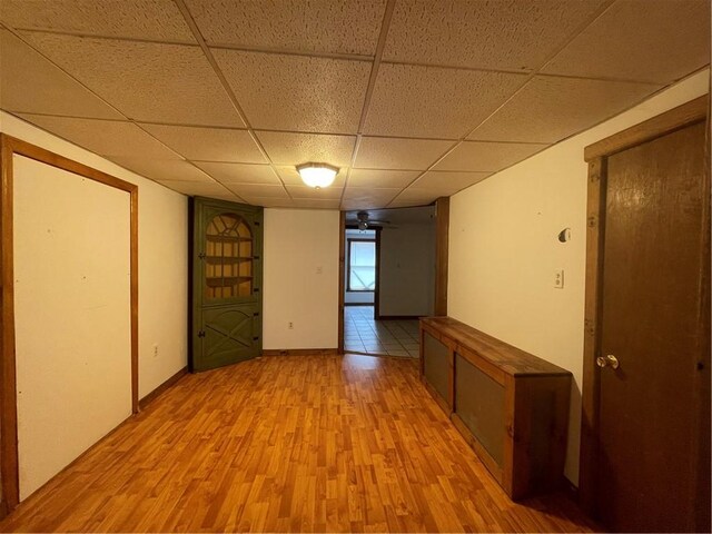 306 E Main St, Ligonier Boro, PA 15658 - spare room with a drop ceiling and light wood-type flooring