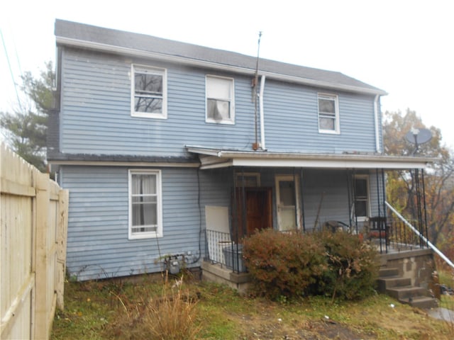 view of rear view of property