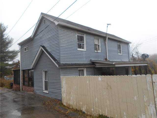 view of rear view of house