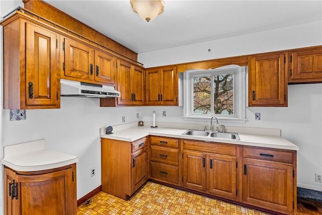 kitchen featuring sink