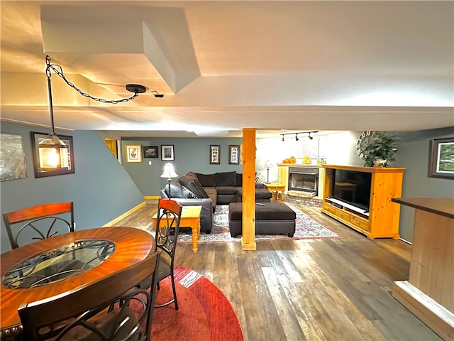 interior space featuring hardwood / wood-style floors