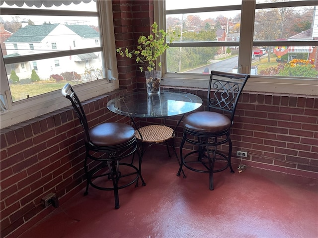 view of sunroom / solarium