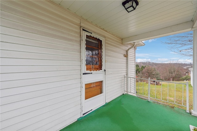 view of patio / terrace featuring covered porch