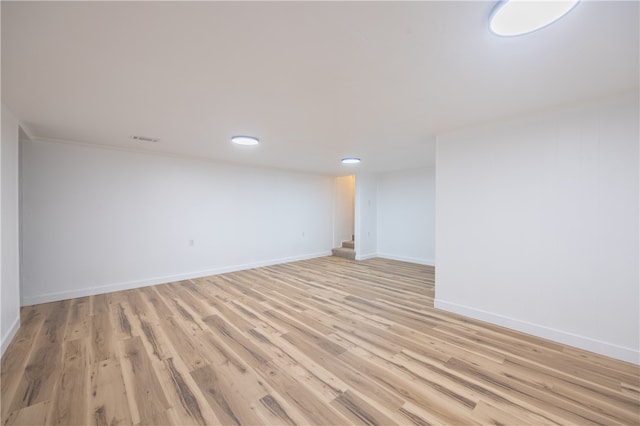 interior space featuring light wood-type flooring