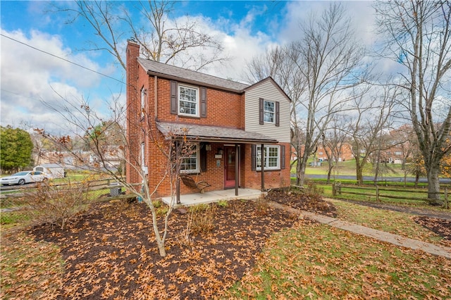 view of front of house with covered porch