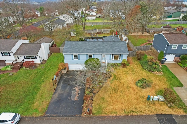 birds eye view of property