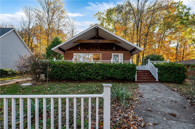 view of bungalow-style house