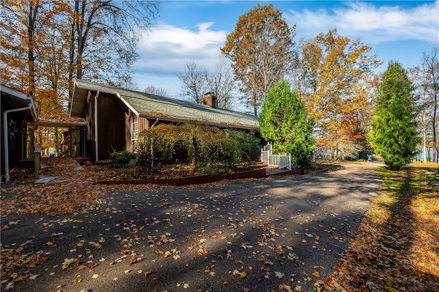 view of side of home