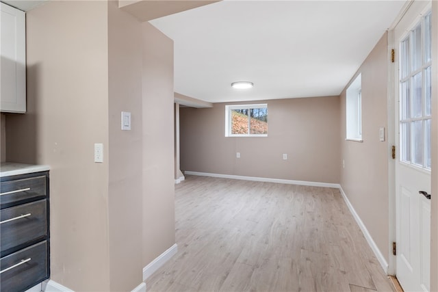 interior space featuring light hardwood / wood-style floors