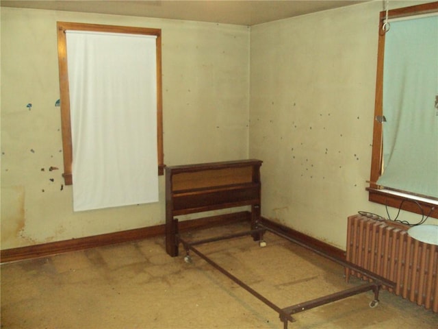 331 W Main, Somerset Boro, PA 15501 - empty room featuring radiator and baseboards