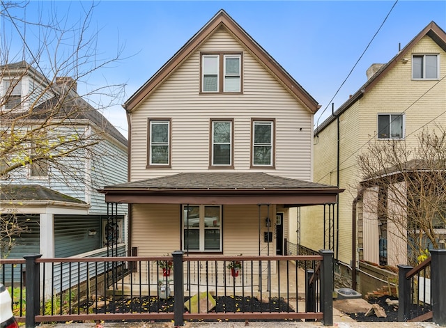 view of front of home with a porch