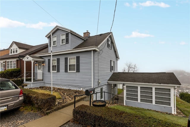 view of front of home featuring a garage