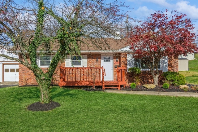 exterior space with a front yard