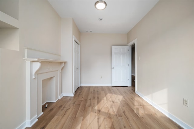 hall featuring light hardwood / wood-style flooring