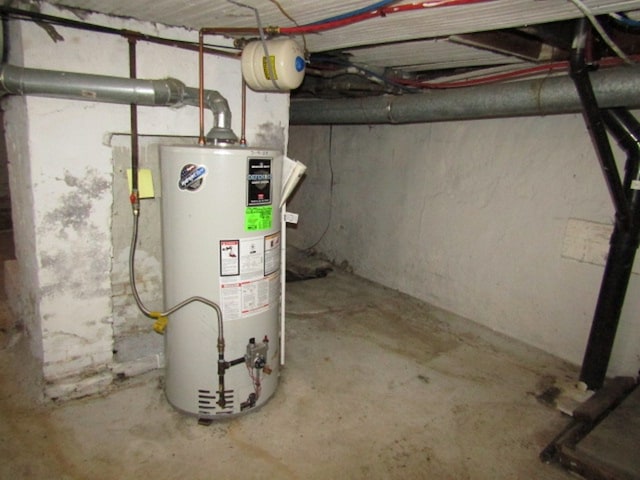 utilities featuring gas water heater