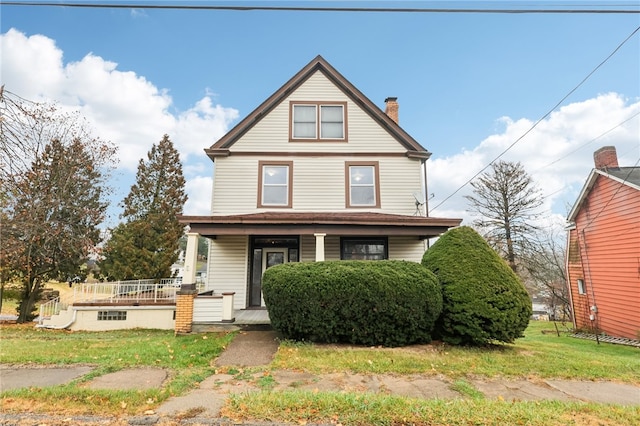 view of front of house with a porch