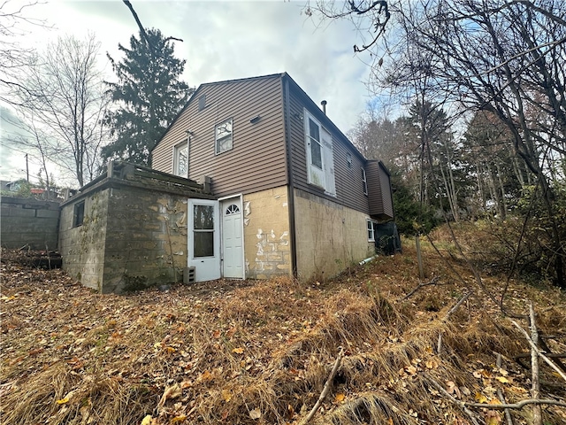 view of rear view of property