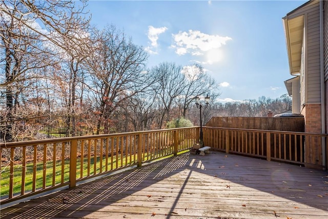 view of wooden terrace