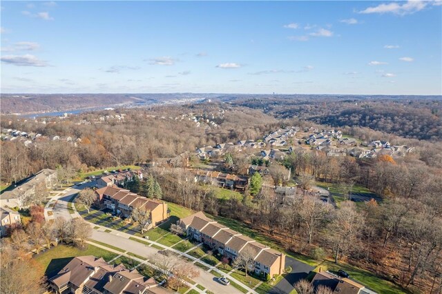 birds eye view of property