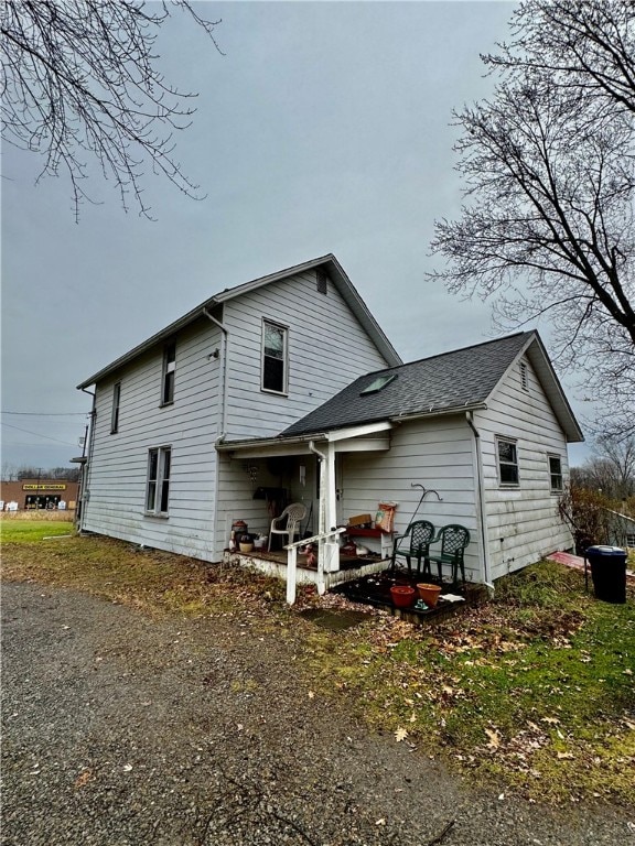 view of rear view of property