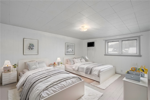 bedroom featuring light hardwood / wood-style flooring