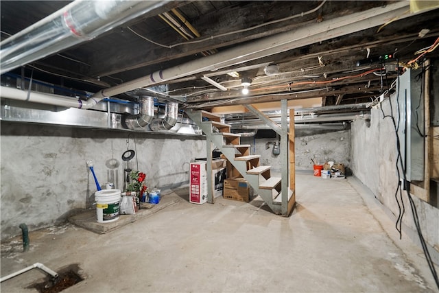 view of basement