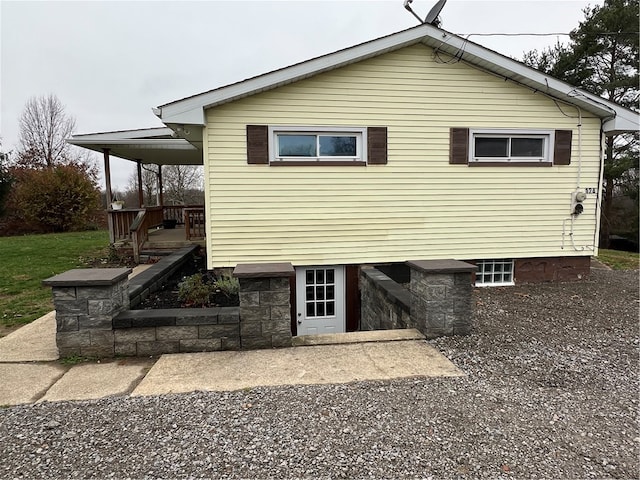 view of rear view of house