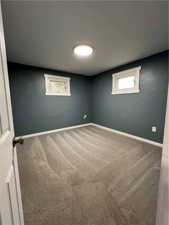 interior space featuring carpet