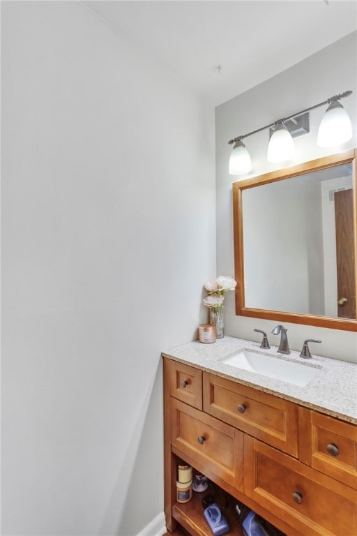 bathroom featuring vanity