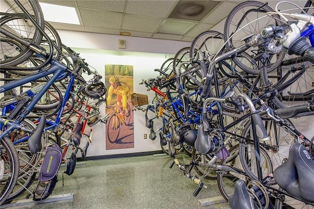 garage featuring bike storage