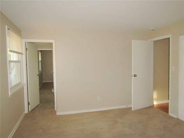 view of carpeted empty room