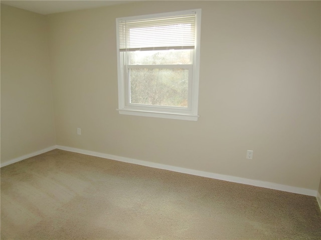 view of carpeted empty room