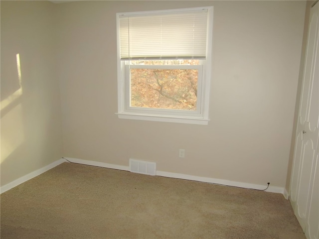 view of carpeted empty room