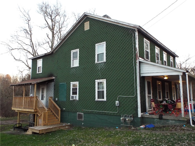 view of rear view of property