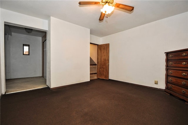 empty room with ceiling fan