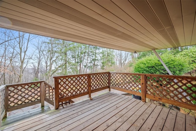 view of wooden terrace