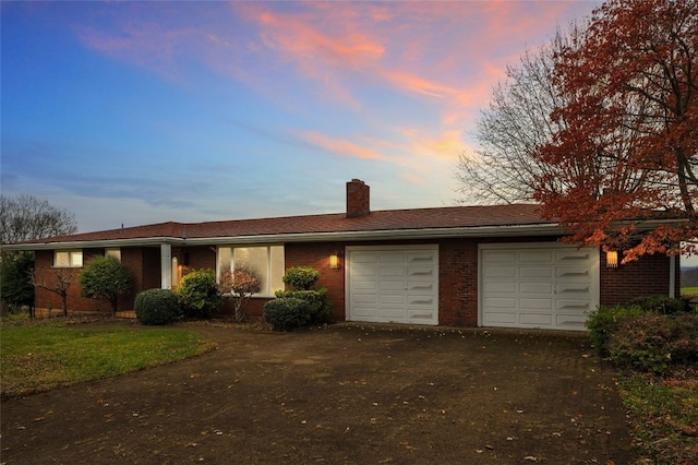 ranch-style house with a garage