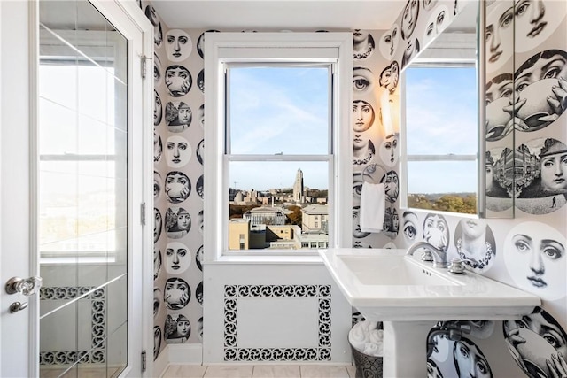 5023 Frew Unit 6Bc, Squirrel Hill, PA 15213 - full bath featuring a shower stall and tile patterned floors
