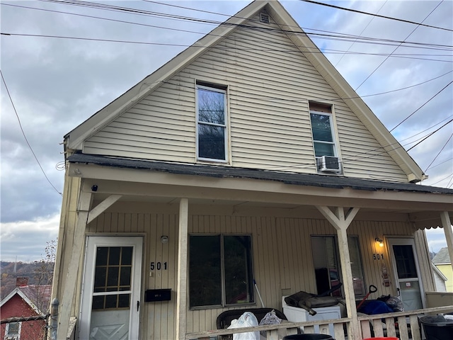 exterior space featuring a porch