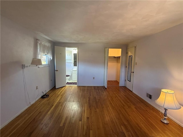 interior space featuring hardwood / wood-style floors