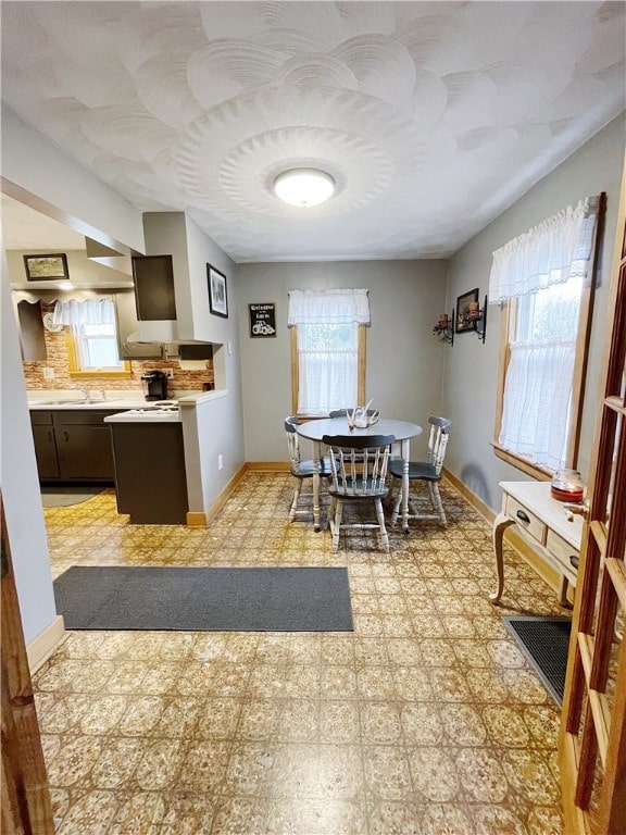 view of dining area