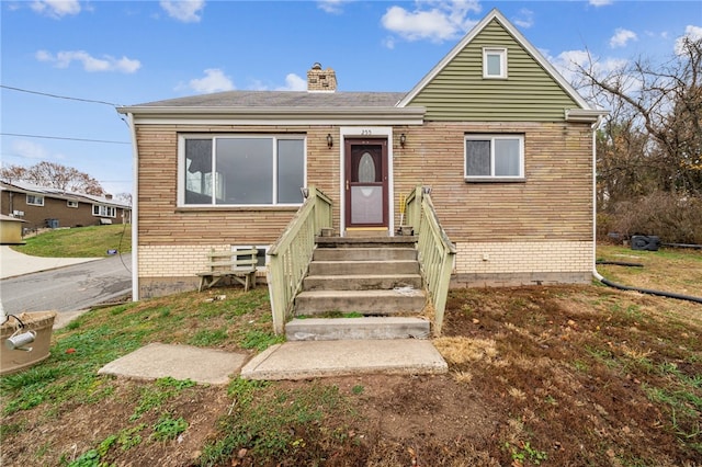 view of bungalow-style house