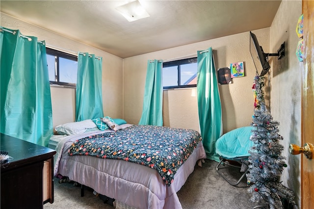 bedroom with carpet floors