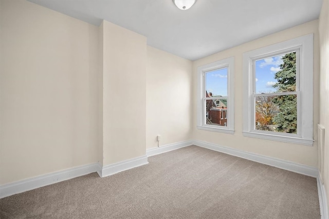 empty room with light carpet