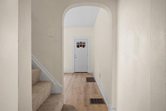 interior space featuring hardwood / wood-style floors