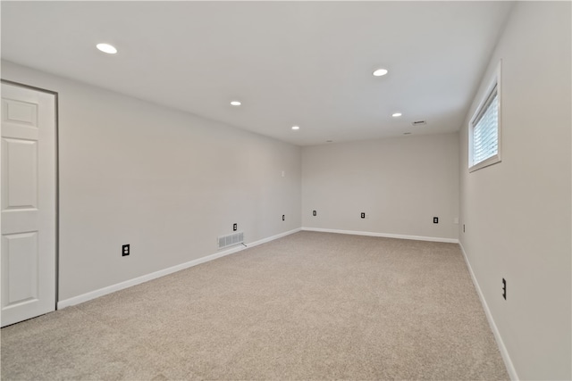 view of carpeted empty room