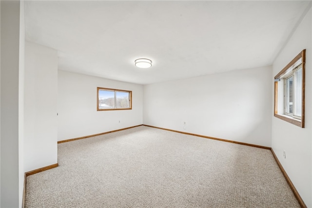 view of carpeted empty room