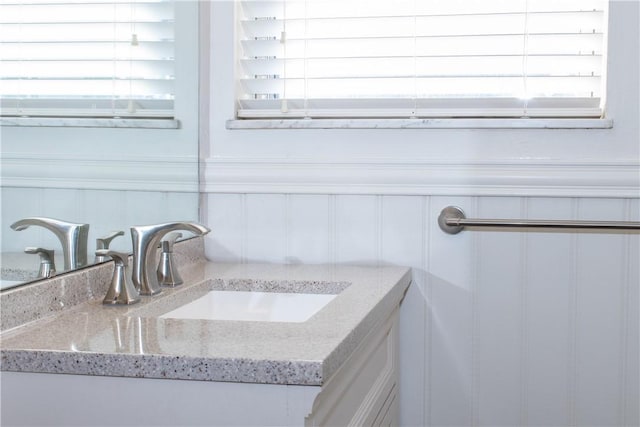 bathroom with vanity