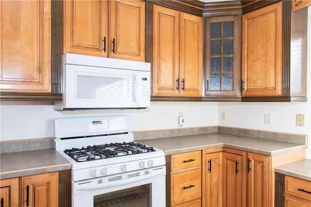 kitchen featuring white appliances