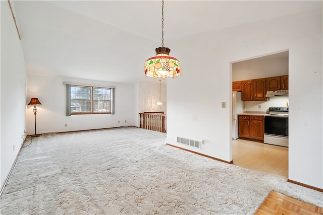 view of unfurnished living room